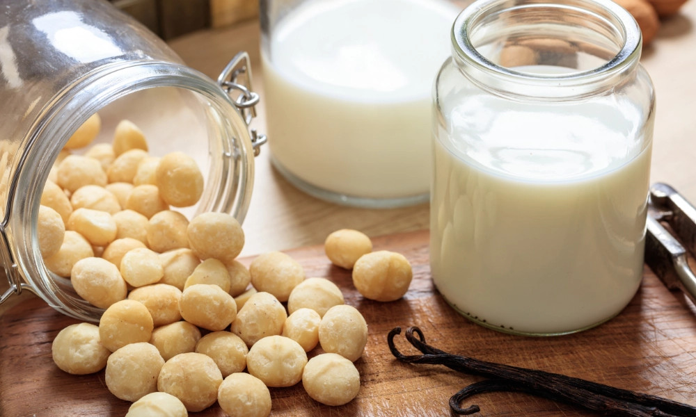 alt text: Sữa hạt đậu gà macca