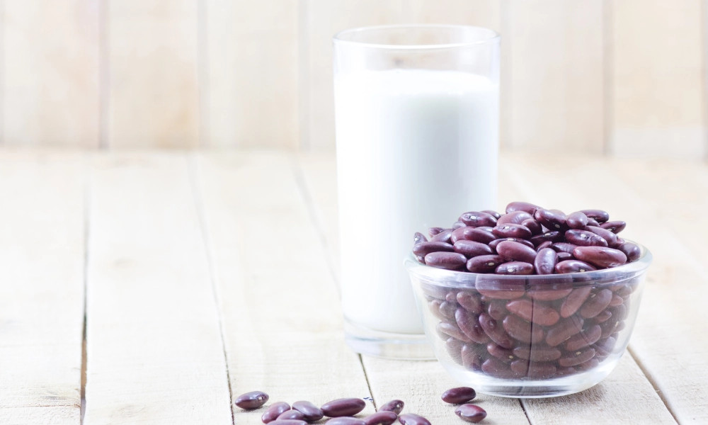 alt text: Sữa hạt hướng dương đậu đỏ