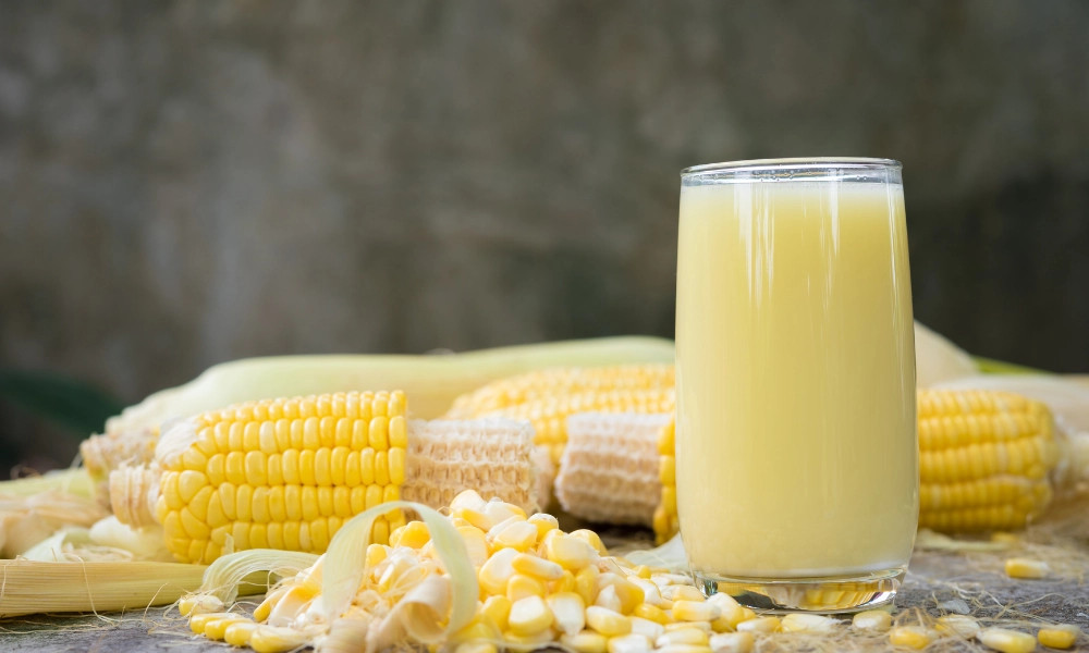 Alt text: Sữa ngô ngọt thơm ngon béo ngậy