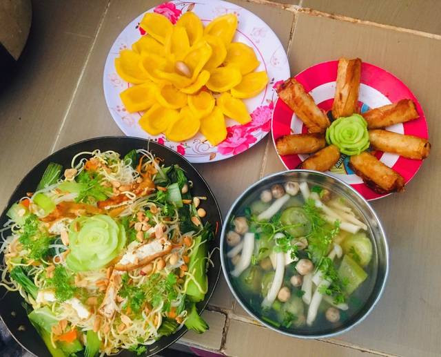 Bún xào chay hấp dẫn