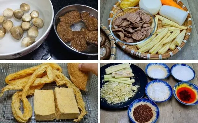 Nguyên Liệu Cho Món Bún Bò Huế Chay Nguyên Liệu Cho Món Bún Bò Huế Chay