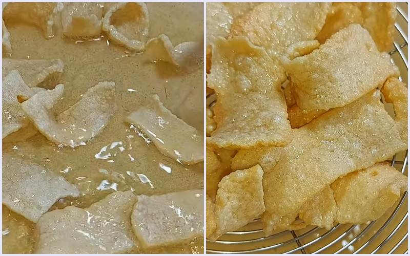 Chiên đậu hũ khô