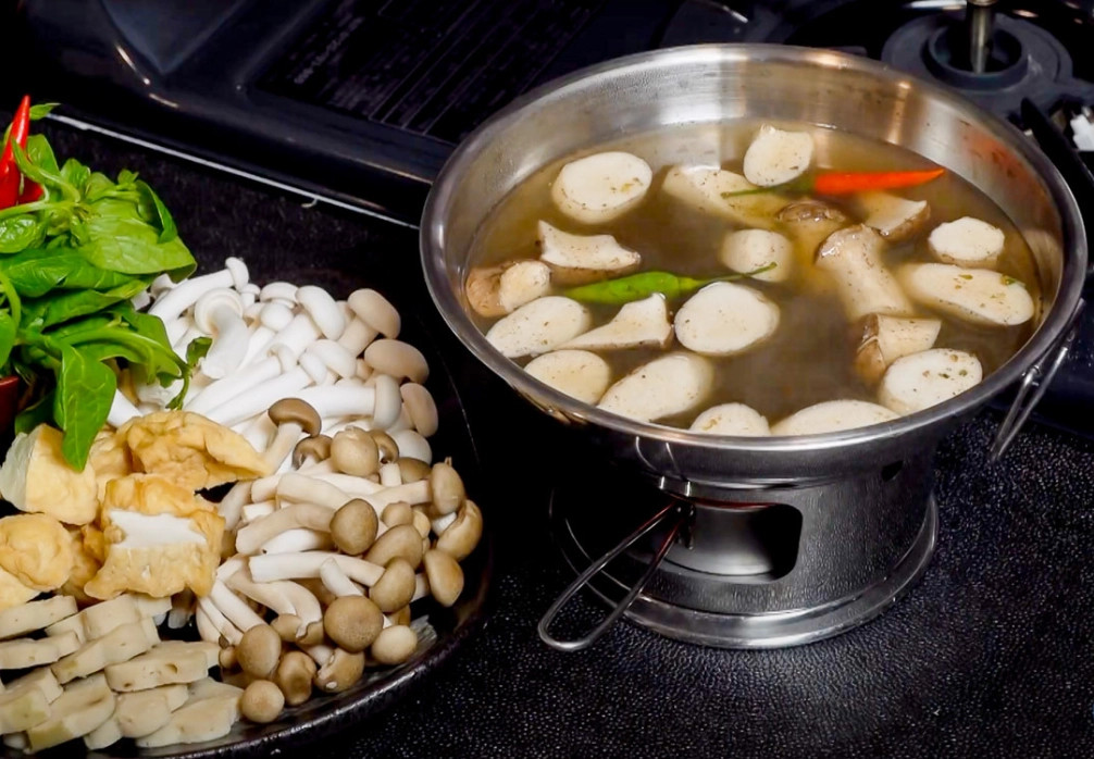 Lẩu tiêu xanh chay