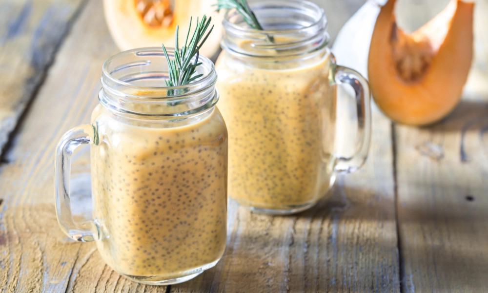 Lợi ích sữa bí đỏ hạt sen