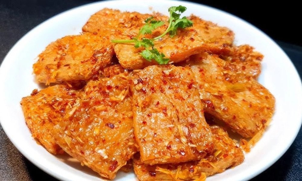 Món sườn cơm tấm chay