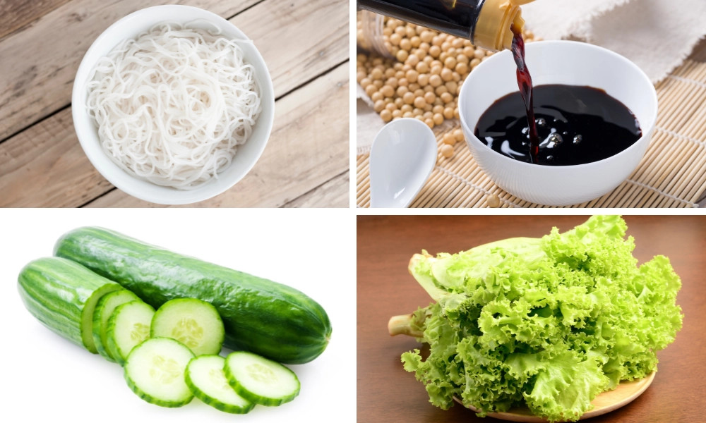 Nguyên liệu làm bún nước tương