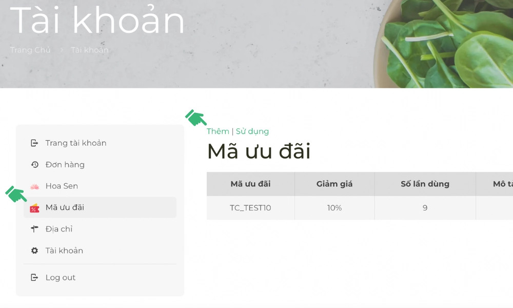 Tạo mã ưu đãi