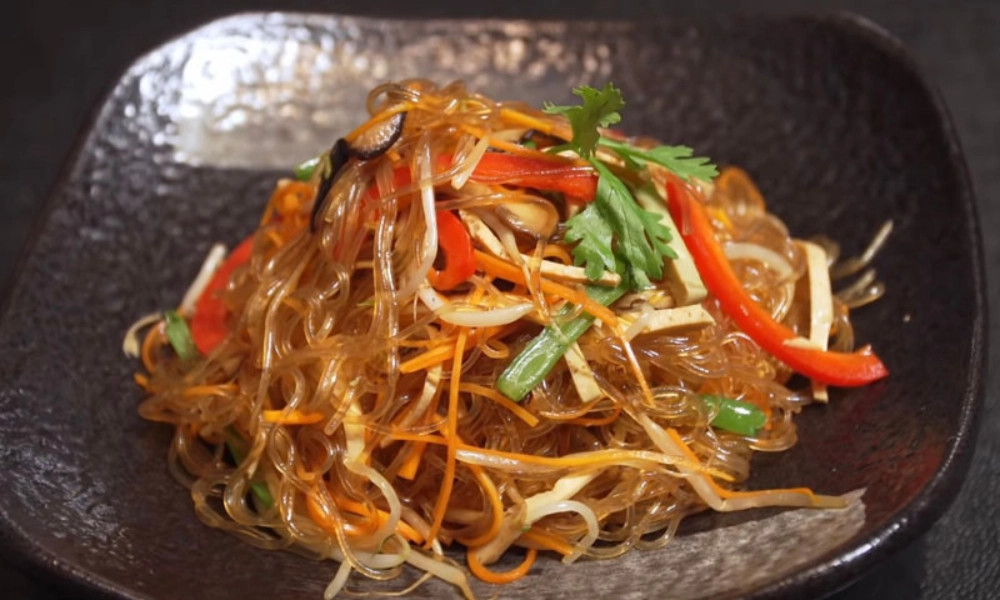 Thành phẩm miến xào chay thập cẩm